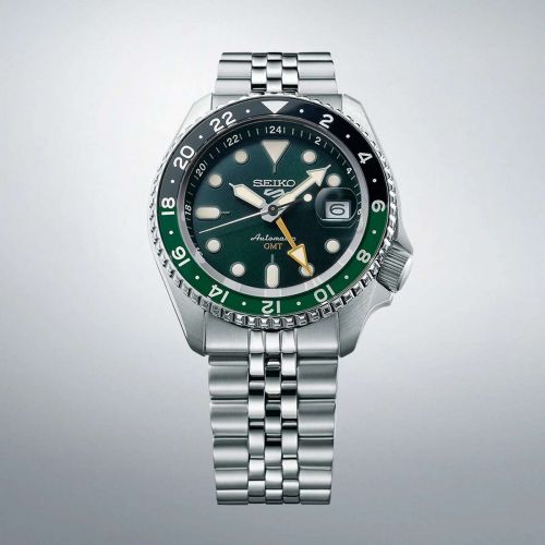 SSK035K1 SEIKO 5 - sports automatic gmt forest green